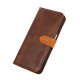 For Samsung Galaxy S24+ 5G KHAZNEH Dual-color Cowhide Texture Flip Leather Phone Case(Brown)