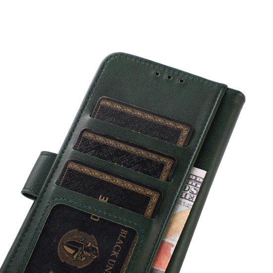 For Samsung Galaxy S24+ 5G Cow Texture Leather Phone Case(Green)