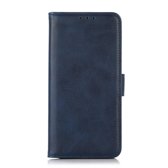 For Samsung Galaxy S24+ 5G Cow Texture Leather Phone Case(Blue)