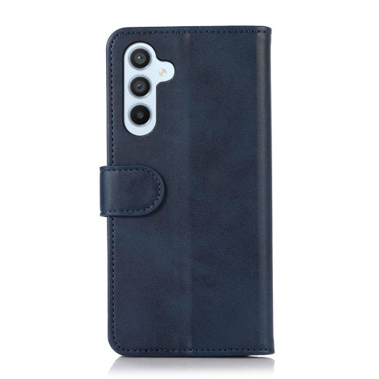For Samsung Galaxy S24+ 5G Cow Texture Leather Phone Case(Blue)