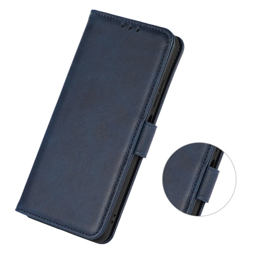 For Samsung Galaxy S24+ 5G Cow Texture Leather Phone Case(Blue)