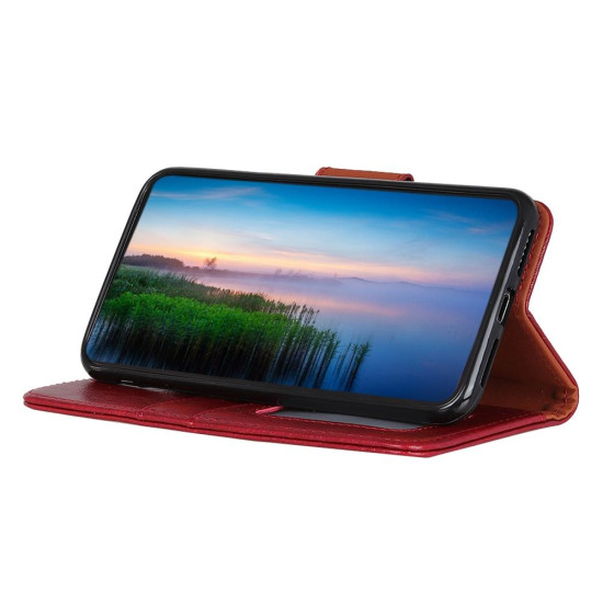 For Samsung Galaxy S24+ 5G Nappa Texture Leather Phone Case(Red)