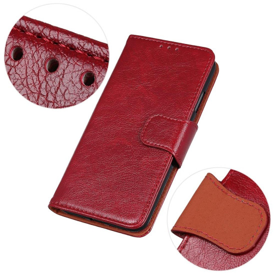 For Samsung Galaxy S24+ 5G Nappa Texture Leather Phone Case(Red)