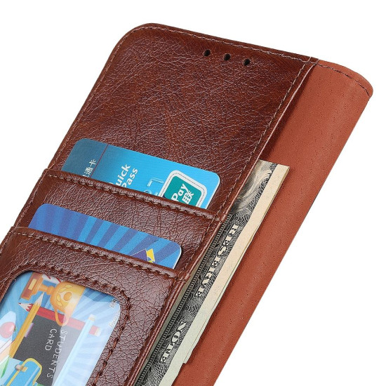For Samsung Galaxy S24+ 5G Nappa Texture Leather Phone Case(Brown)