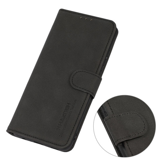 For Samsung Galaxy S24+ 5G KHAZNEH Matte Texture Leather Phone Case(Black)