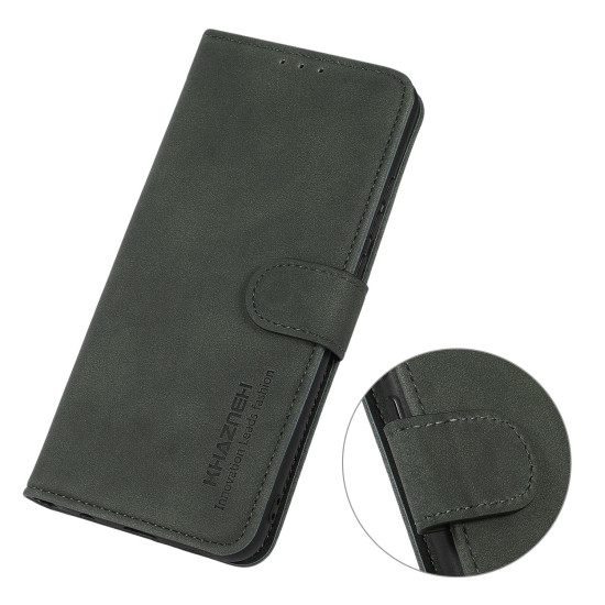 For Samsung Galaxy S24+ 5G KHAZNEH Matte Texture Leather Phone Case(Green)