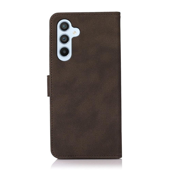 For Samsung Galaxy S24+ 5G KHAZNEH Matte Texture Leather Phone Case(Brown)