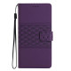 For Samsung Galaxy S24+ 5G Diamond Embossed Skin Feel Leather Phone Case(Purple)