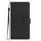 For Samsung Galaxy S24+ 5G Diamond Embossed Skin Feel Leather Phone Case(Black)