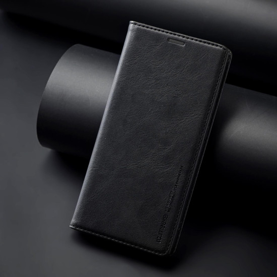 For Samsung Galaxy S24+ LC.IMEEKE RFID Anti-theft Leather Phone Case(Black)