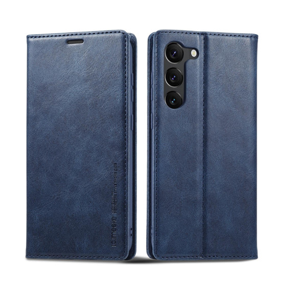 For Samsung Galaxy S24+ LC.IMEEKE RFID Anti-theft Leather Phone Case(Blue)