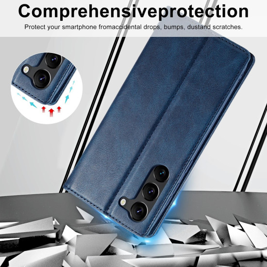 For Samsung Galaxy S24+ LC.IMEEKE RFID Anti-theft Leather Phone Case(Blue)