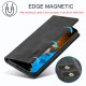 For Samsung Galaxy S24+ 5G LC.IMEEKE Strong Magnetism Microfiber Leather Phone Case(Black)