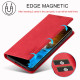 For Samsung Galaxy S24+ 5G LC.IMEEKE Strong Magnetism Microfiber Leather Phone Case(Red)