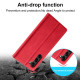 For Samsung Galaxy S24+ 5G LC.IMEEKE Strong Magnetism Microfiber Leather Phone Case(Red)