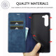 For Samsung Galaxy S24+ 5G LC.IMEEKE Strong Magnetism Microfiber Leather Phone Case(Blue)