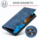 For Samsung Galaxy S24+ 5G LC.IMEEKE Strong Magnetism Microfiber Leather Phone Case(Blue)