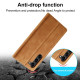 For Samsung Galaxy S24+ 5G LC.IMEEKE Strong Magnetism Microfiber Leather Phone Case(Brown)