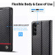 For Samsung Galaxy S24+ 5G LC.IMEEKE Carbon Fiber Leather Phone Case(Horizontal Black)