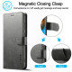 For Samsung Galaxy S24+ 5G LC.IMEEKE Calf Texture Leather Phone Case(Black)