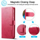 For Samsung Galaxy S24+ 5G LC.IMEEKE Calf Texture Leather Phone Case(Red)