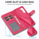 For Samsung Galaxy S24+ 5G LC.IMEEKE Calf Texture Leather Phone Case(Red)