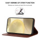 For Samsung Galaxy S24+ 5G Magnetic Closure Leather Phone Case(Brown)