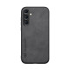 For Samsung Galaxy S24+ 5G Skin Feel Magnetic Leather Back Phone Case(Dark Grey)