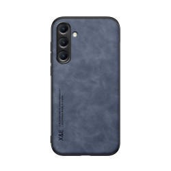 For Samsung Galaxy S24+ 5G Skin Feel Magnetic Leather Back Phone Case(Blue)