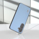 For Samsung Galaxy S24+ 5G ABEEL Arashi Texture PU Phone Case(Curtain Blue)