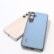 For Samsung Galaxy S24+ 5G ABEEL Arashi Texture PU Phone Case(Curtain Blue)