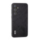 For Samsung Galaxy S24+ 5G ABEEL Dual Color Lichi Texture PU Phone Case(Black)