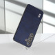 For Samsung Galaxy S24+ 5G ABEEL Dual Color Cowhide Texture PU Phone Case(Blue)