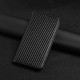 For Samsung Galaxy S24+ 5G Carbon Fiber Texture Flip Holder Leather Phone Case(Black)