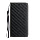 For Samsung Galaxy S24+ 5G Carbon Fiber Texture Flip Holder Leather Phone Case(Black)