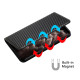 For Samsung Galaxy S24+ 5G Carbon Fiber Texture Flip Holder Leather Phone Case(Black)
