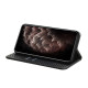 For Samsung Galaxy S24+ 5G Carbon Fiber Texture Flip Holder Leather Phone Case(Black)