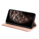 For Samsung Galaxy S24+ 5G Carbon Fiber Texture Flip Holder Leather Phone Case(Rose Gold)