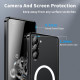 For Samsung Galaxy S24+ 5G MagSafe Magnetic Frosted Metal Phone Case(Black)