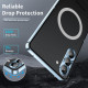 For Samsung Galaxy S24+ 5G MagSafe Magnetic Frosted Metal Phone Case(Blue)