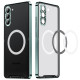 For Samsung Galaxy S24+ 5G MagSafe Magnetic Frosted Metal Phone Case(Green)