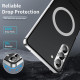 For Samsung Galaxy S24+ 5G MagSafe Magnetic Frosted Metal Phone Case(Silver)