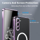 For Samsung Galaxy S24+ 5G MagSafe Magnetic Frosted Metal Phone Case(Purple)