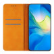 For Samsung Galaxy S24+ 5G Ethnic Embossed Adsorption Leather Phone Case(Yellow)
