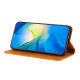 For Samsung Galaxy S24+ 5G Ethnic Embossed Adsorption Leather Phone Case(Yellow)