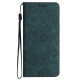 For Samsung Galaxy S24+ 5G Ethnic Embossed Adsorption Leather Phone Case(Blue)