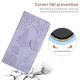 For Samsung Galaxy S24+ 5G Skin Feel Butterfly Embossed Flip Leather Phone Case(Purple)