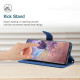 For Samsung Galaxy S24+ 5G Skin Feel Butterfly Embossed Flip Leather Phone Case(Blue)
