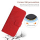 For Samsung Galaxy S24+ 5G Skin Feel Sun Flower Embossed Flip Leather Phone Case with Lanyard(Red)