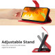 For Samsung Galaxy S24+ 5G Skin Feel Sun Flower Embossed Flip Leather Phone Case with Lanyard(Red)